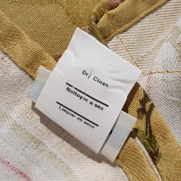 WAVERLY Curtain Valances Chianti Gold Red Grapes Rod Pocket SET OF 4 Scalloped - Picture 4 of 15